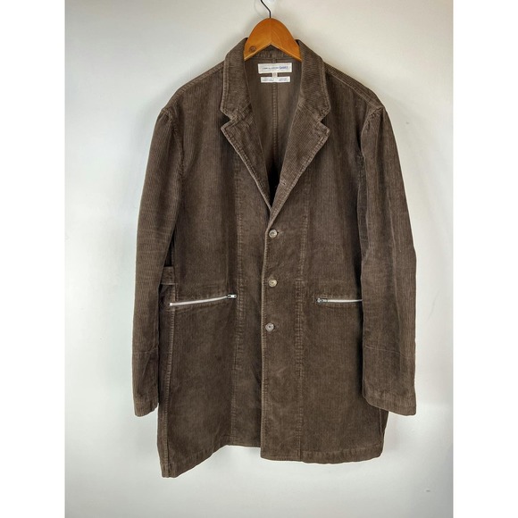Comme Des Garcons Shirt Brown Corduroy Coat Jacket